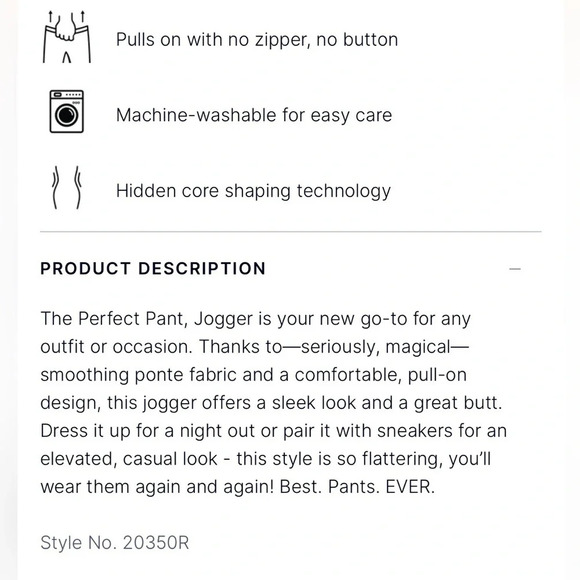 SPANX Black Perfect Pant Ponte Joggers size 3X - Picture 10 of 11